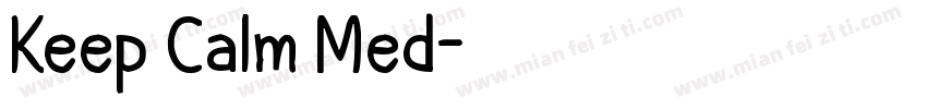 Keep Calm Med字体转换